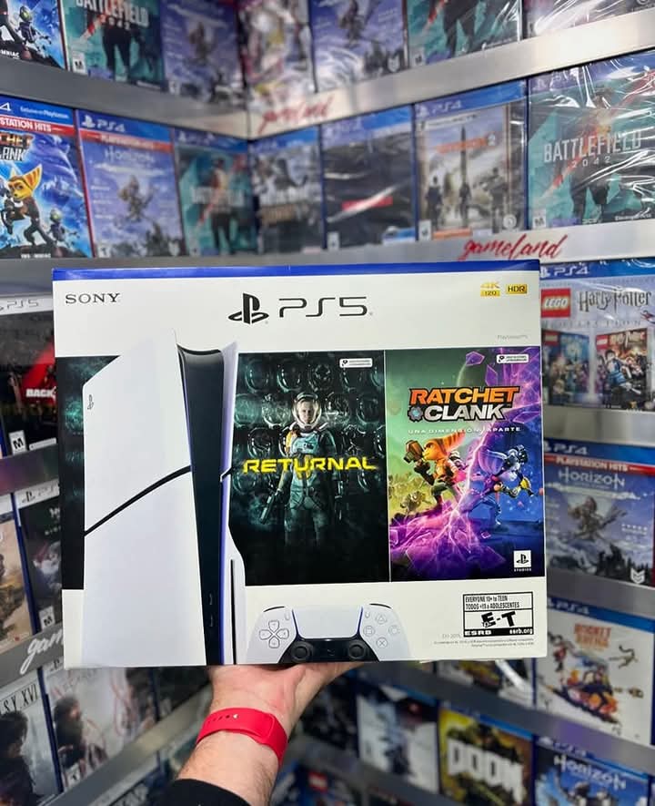 Play station 5 versión disco $380+3 juegos gratis +1 Joistick +auriculares +1 año de garantía.